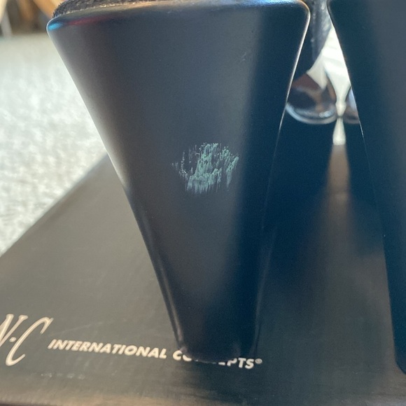 Inc International Black Wedge Sandals Size 8 in EUC - Picture 5 of 8